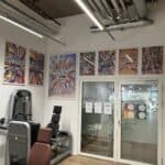 Our wall art in the fitness club of PHYSIONRJ Martigny