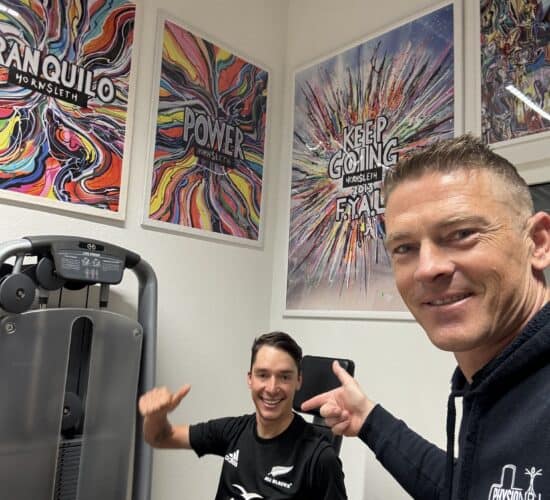 Bjørn Toft, physiothérapeute à Martigny et Finhaut avec Simon Pellaud chez PHYSIONRJ