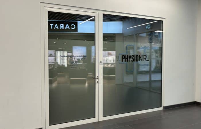 Entrée PHYSIONRJ dans le centre commercial de la Migros Manoir à Martigny