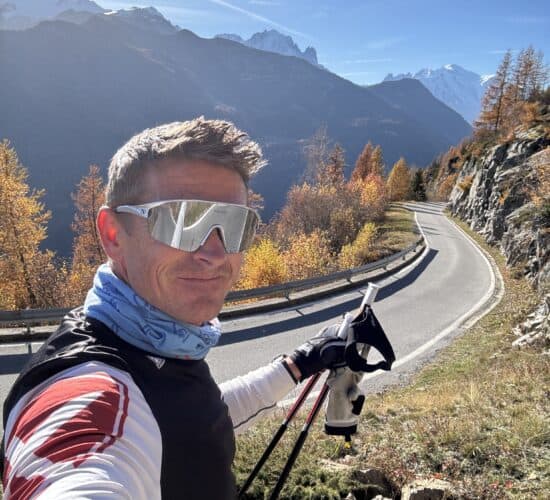 Ski roulette à Emosson